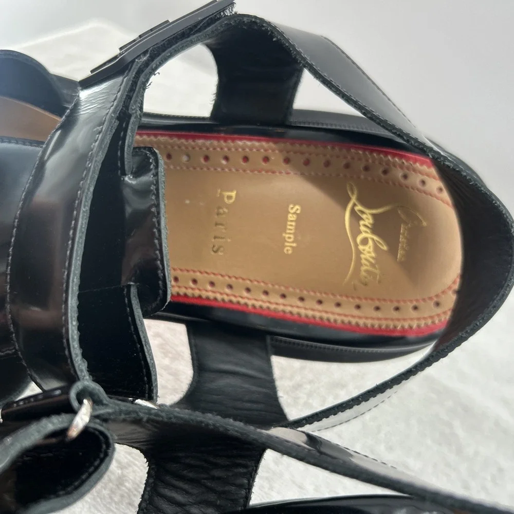 Christian Louboutin RARE Sample Chunky Lug Sole Sandals – Red Bottom Men 10.5-11